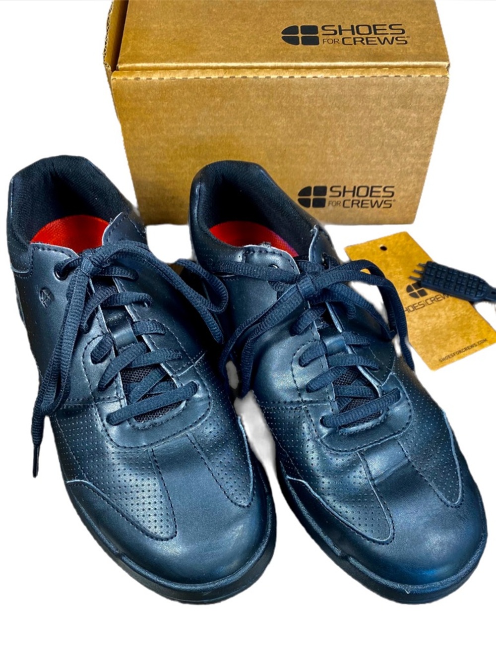 Shoes For Crews Black Slip-Resistant Work Sneakers
